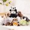 Soft Material Magnetic Plush Dolls Cute Design Prone Cartoon Animals Animal Plush Toy  Home Decor