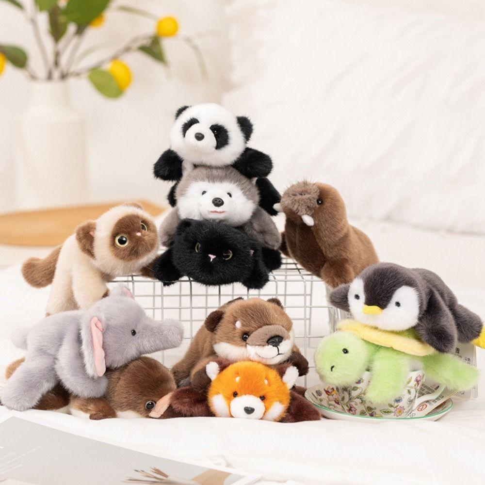 Soft Material Magnetic Plush Dolls Cute Design Prone Cartoon Animals Animal Plush Toy  Home Decor