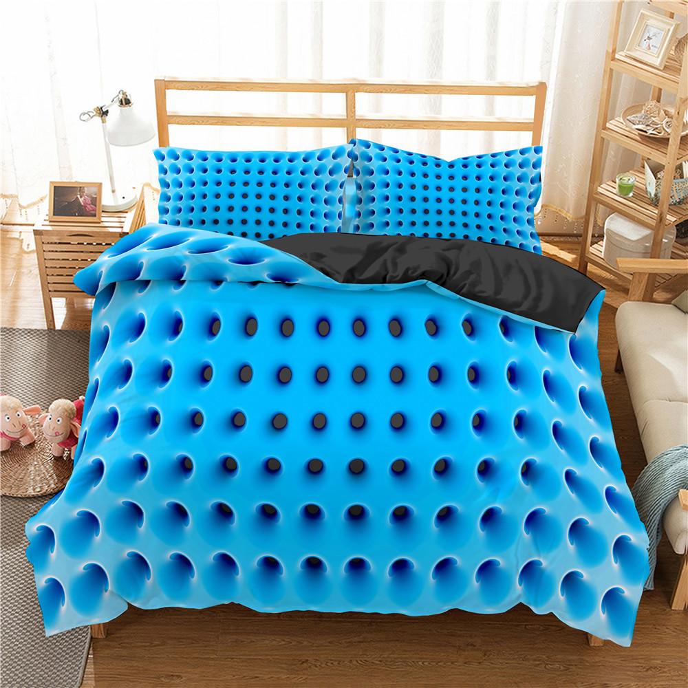 Honeycomb Duvet Cover Set Pink Geometry 3D Printed Bedding Set Polyester Cool Style Double Queen King Quilt Cover For Boys Adult