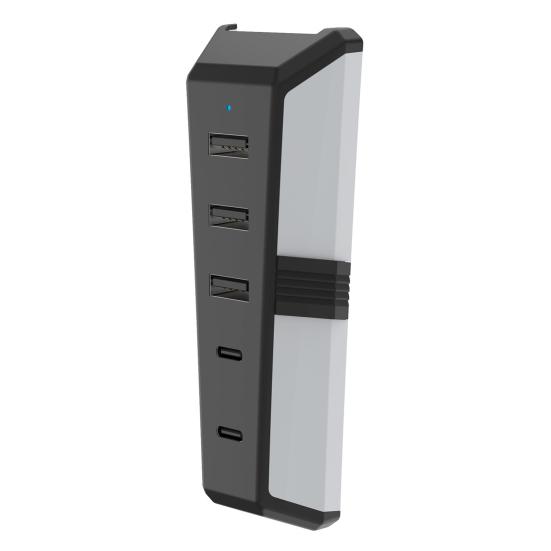 5 Porter Laderadapter USB-hub Rask Dataoverføring Enkel å Bruke Universell Spillkonsoll Type-C 3.1 USB-utvider for PS5 Pro