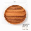 Rundes Serviertablett aus Akazienholz