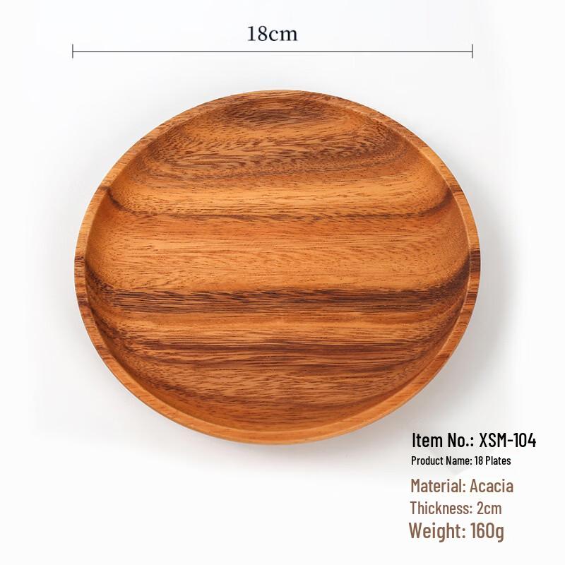 Rundes Serviertablett aus Akazienholz