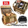 30L Camping Cookware Organizer Collapsible Camping Cooking Utensil Organizer Detachable Multifunctional Utility Camping Supplies