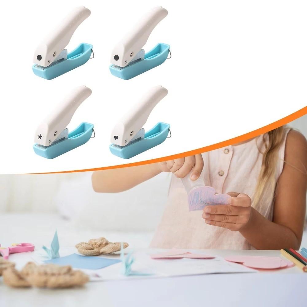 Labor-Saving Page Punch Embosser Press-Type Punching Machine Stationery Paper Puncher  Card Making