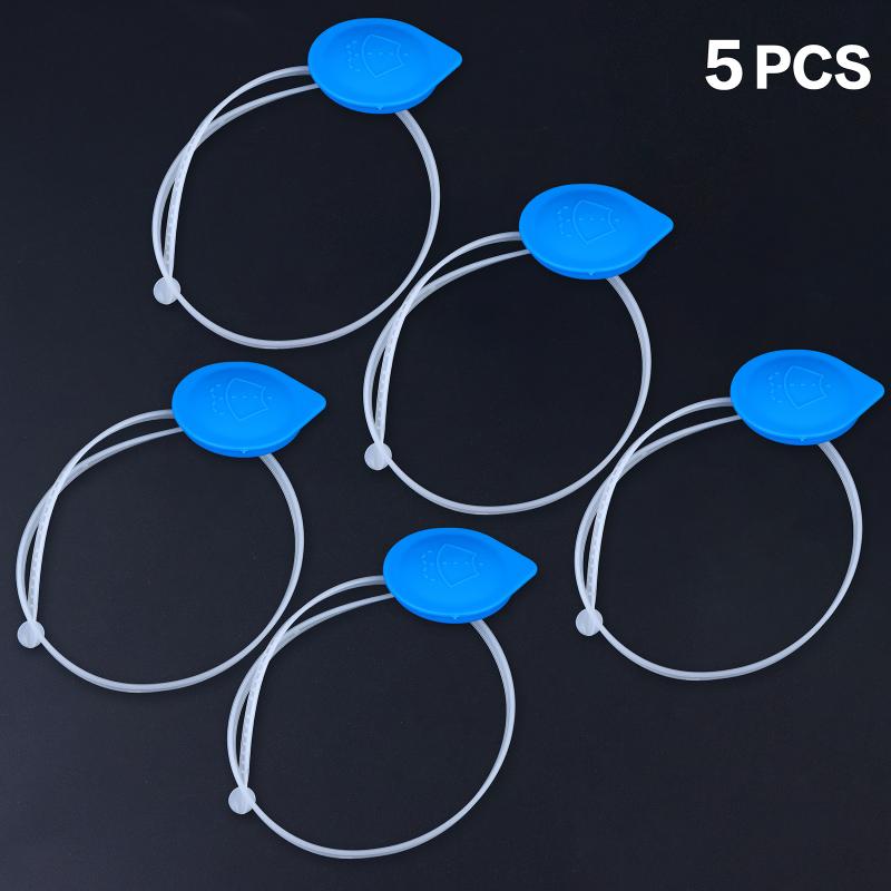 Car Windshield Washer Fluid Reservoir Cap With Anti Lost Rubber Ring Direct Fit Replacement Auto Wiper Tank Cover Parts