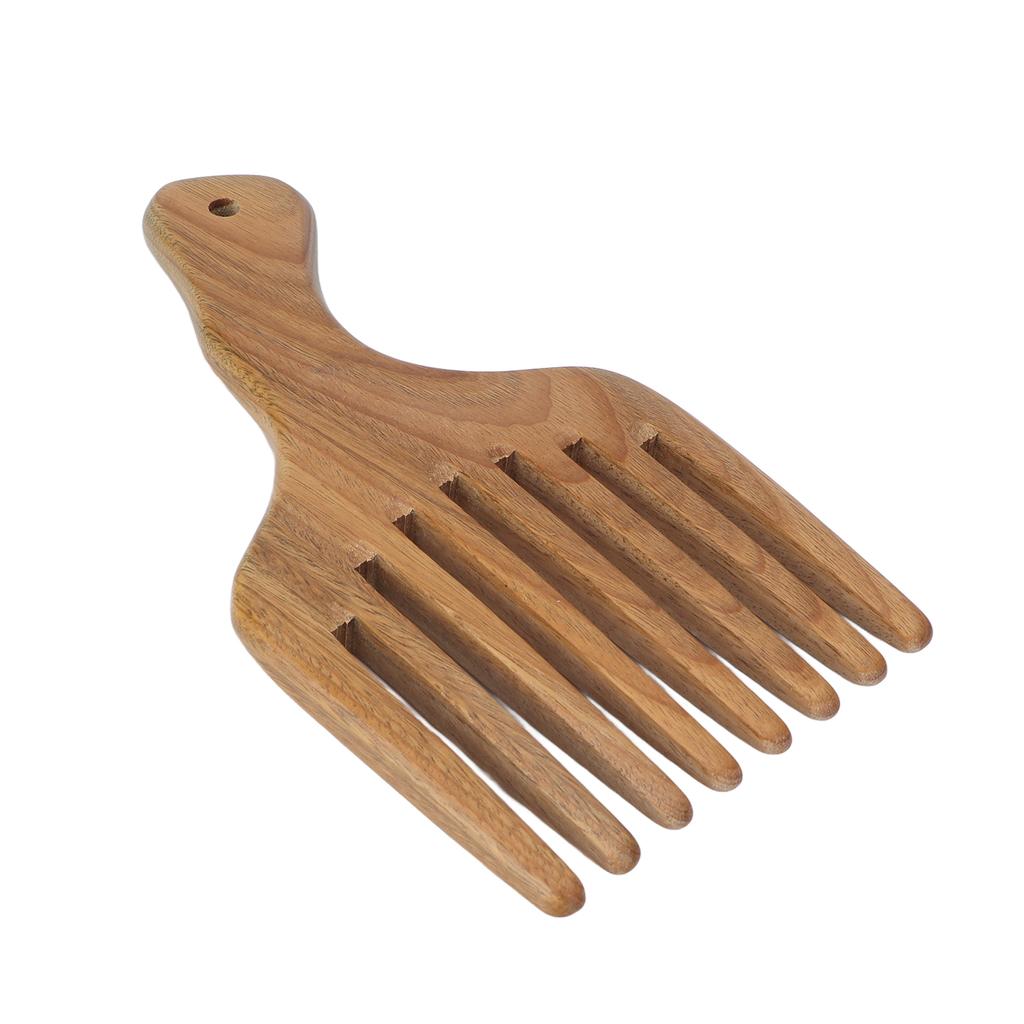 Wooden Comb Sandalwood Prevent Static Scalp Massage Coarse Teeth Hair Beard Comb for Barber Salon