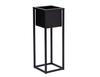 Concove loft flower stand 40 cm black