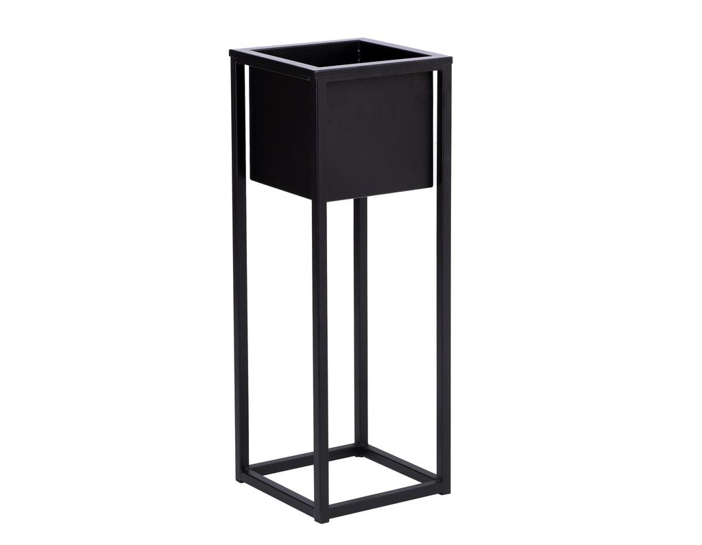 Concove loft flower stand 40 cm black