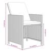 13 Piece Garden Dining Set with Cushions Poly Rattan Beige