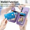 Zipper Wallet Cards Solt Leather Case For Samsung Galaxy S25 Ultra S24 FE S23 Note20 A16 A26 A36 A56 A55 A15 Card Holder Cover