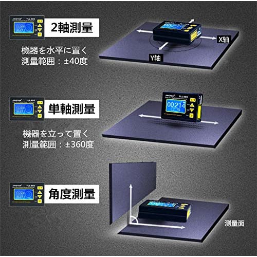 Digital Angle Gauge, High-Precision 0.001 Level, Single-Axis/Dual-Axis/Angle Measurement, with Magnet, USB/PLC Data Transmission