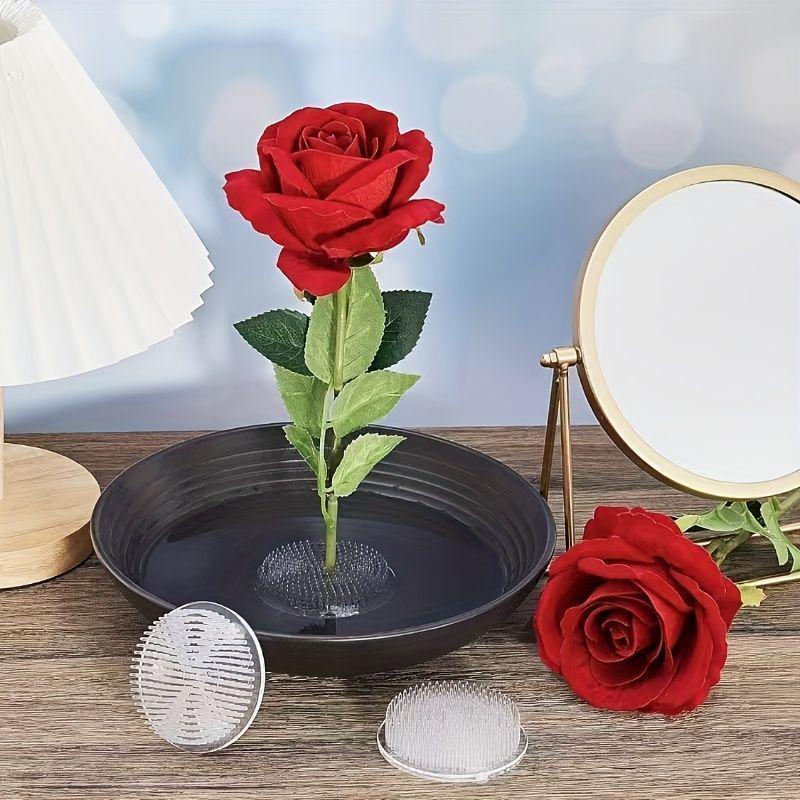 Zen Style Flower Arrangement Kit: Essential Plastic Flower Holders - Set of 3