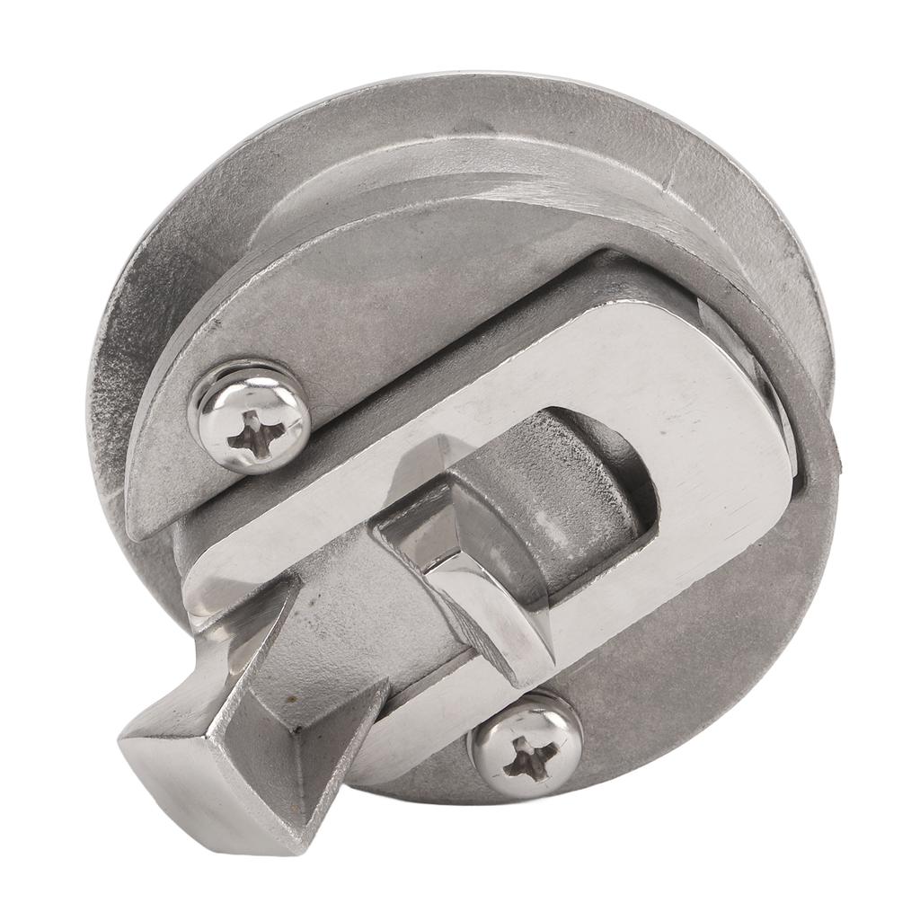 2in Boat Door Hatch Lock Round Locking Style 316 Stainless Steel Flush Pull Slam Latch for RV Marine Home