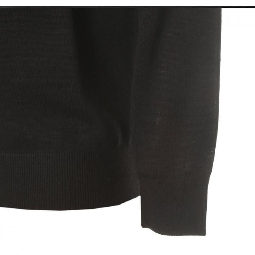 Countess Mara Wool Blend Collar Point Contrast Black Polo Cstw3b1110k0