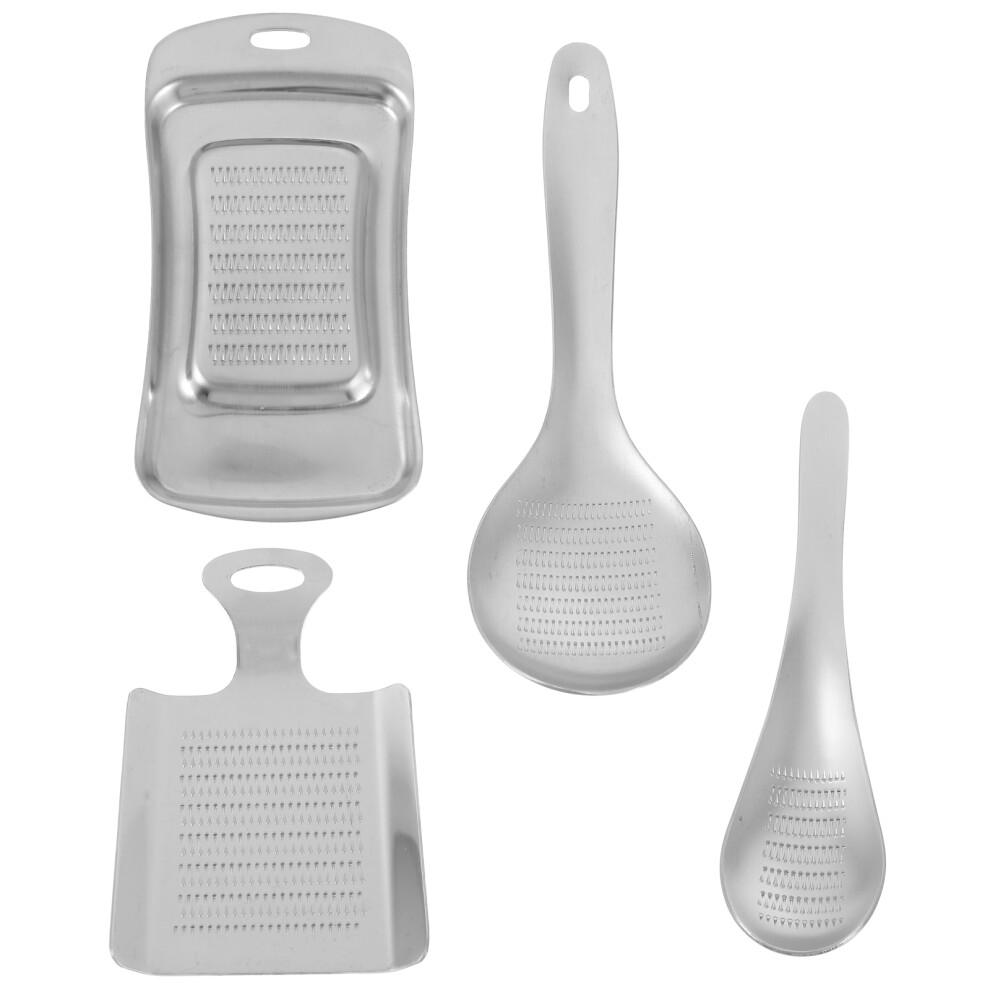 4 Pcs Kitchen Garlic Presser Stainless Steel