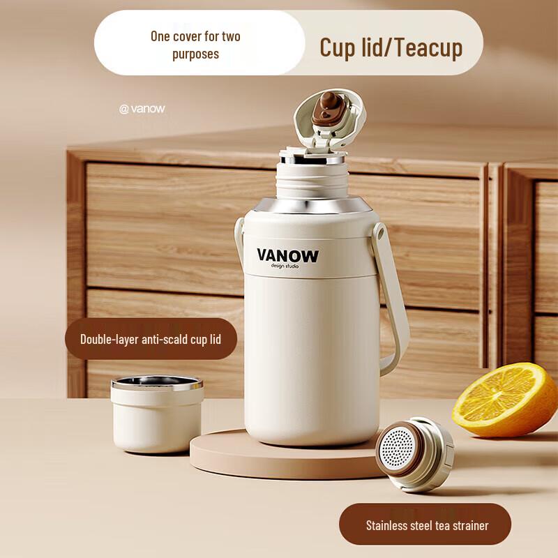 Vanow Portable 316 Stainless Steel Insulated Water Bottle with Tea Infuser