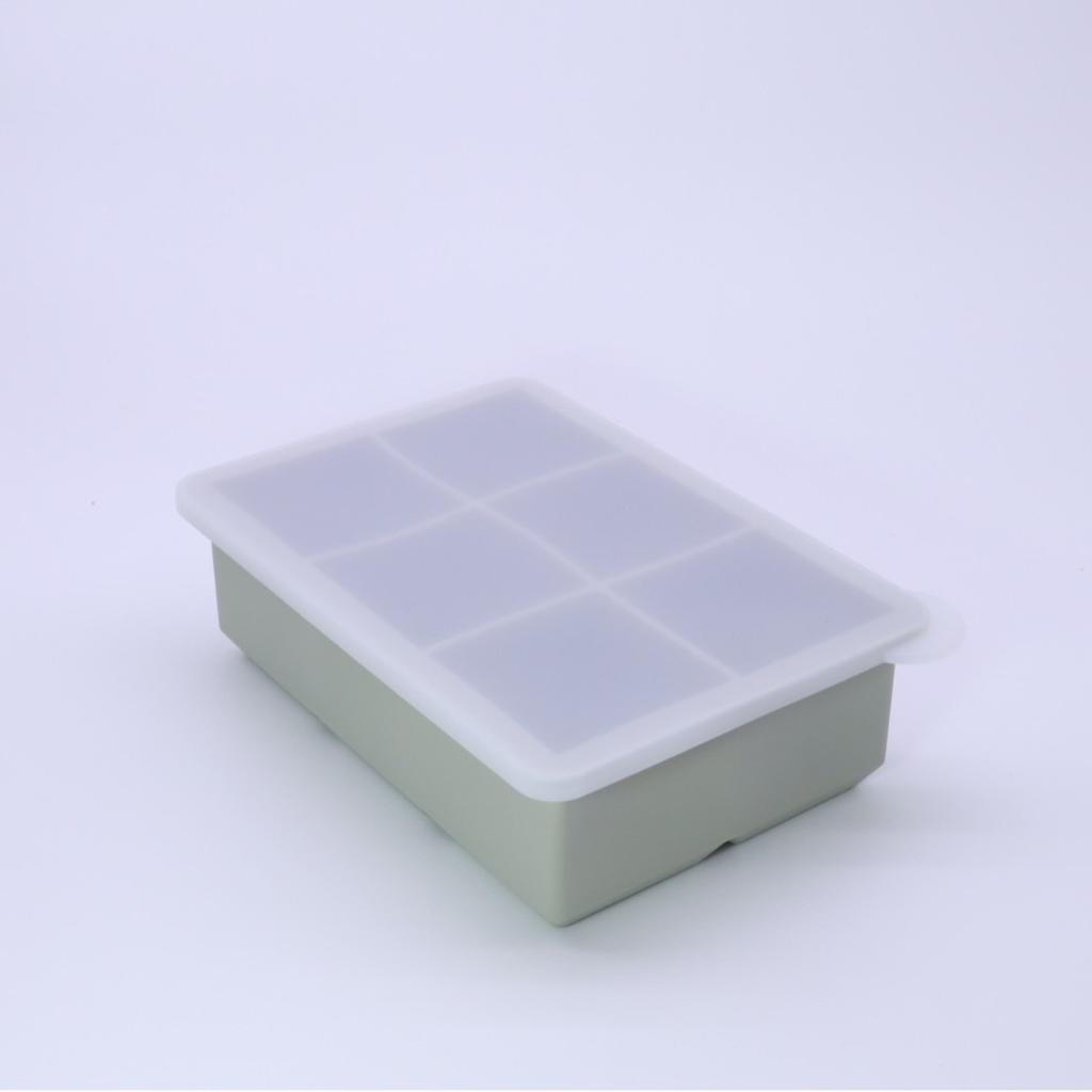 Silicone ice cube tray mold, with lid ice cube tray, suitable for whisky and baby food, BPA-free, easy to demold