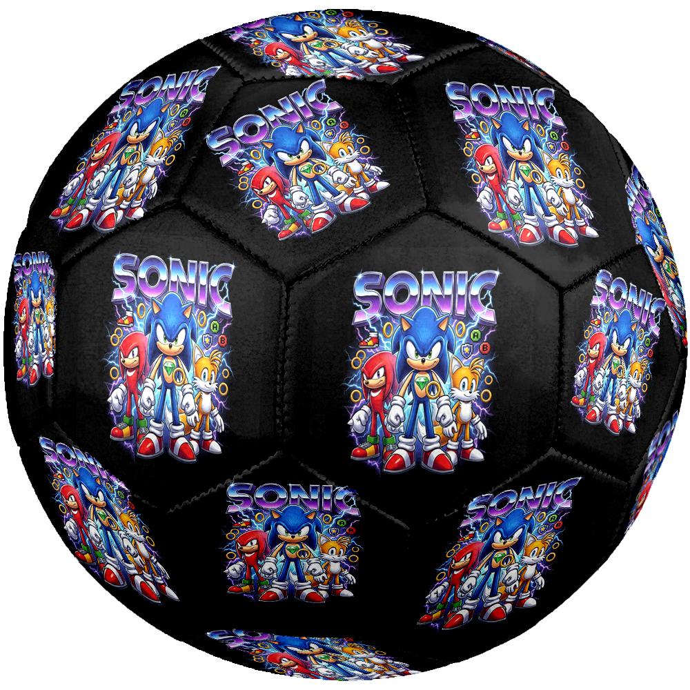 1pc Sonic The Hedgehog Football Soccer Ball Size 5 Indoor Soccer Ball Fashion Colorful Backyard Game -Great For Sports Fans Gift HE87