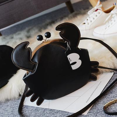 Cute Crab Crossbody Bag New Women's Fashion Cartoon One Shoulder Clip Pocket Personality Party Travel Crossbody Bag Trend