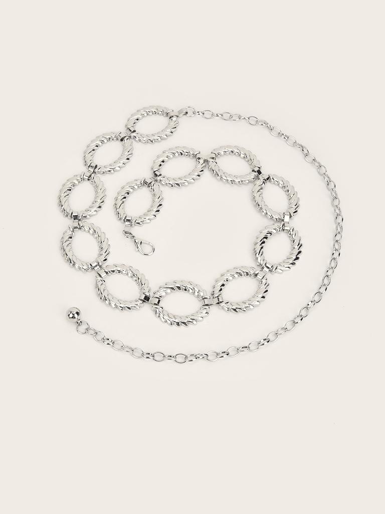 Leichter Luxus Retro Taillenkette Damen Nische Textur Retro Metall Gürtelkette Accessoires Retro