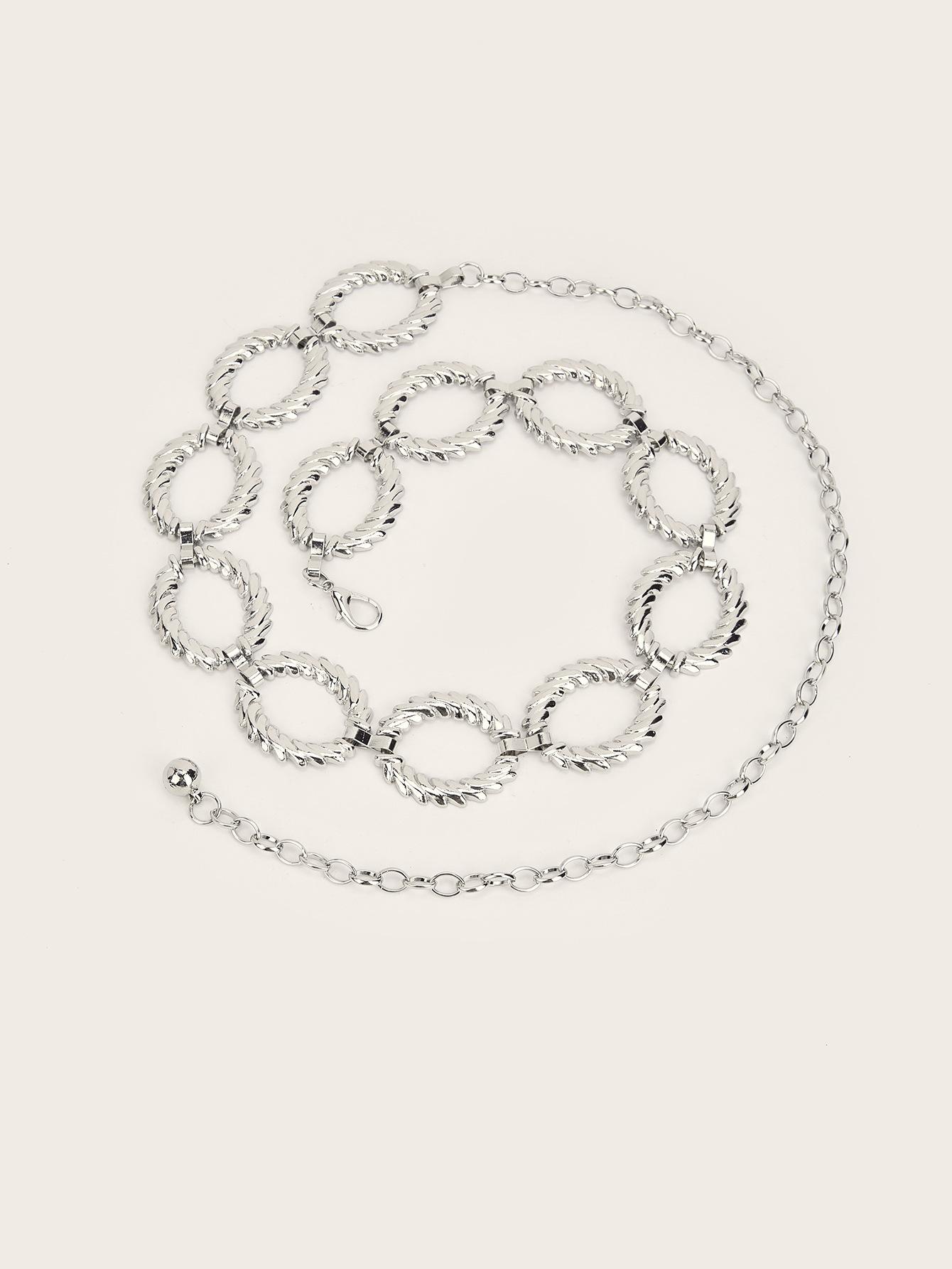 

Легкая роскошь ретро поясная цепочка женская нишевая текстура ретро металлическая цепочка для ремня аксессуары ретро