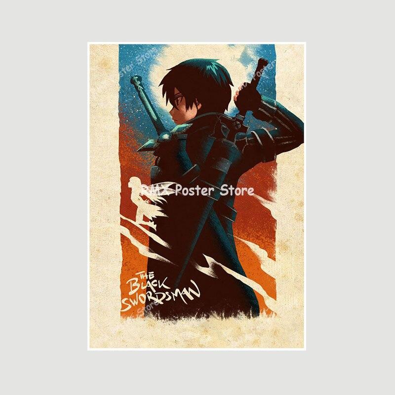 One Punch Man JoJo's Bizarre Adventure Art Painting Pictures for Bar Cafe Home Decor White Paper Room Decoration Anime Posters