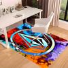 1pc V-VOLCOM LOGO5 Print Area Rug - Soft, Washable Non-Slip Indoor Mat for Office Chairs, Living Room, Home Office Decorative Rug