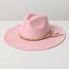 Suede Felt Hat for Men and Women, Couple's Large-brimmed Hat, Flat-brimmed Gentleman's Hat