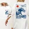 T-shirt Onda Hokkaido Unisex T-shirt Estiva da Spiaggia Grafica Surf Giapponese Retrò T-shirt Stampata a Manica Corta Abbigliamento