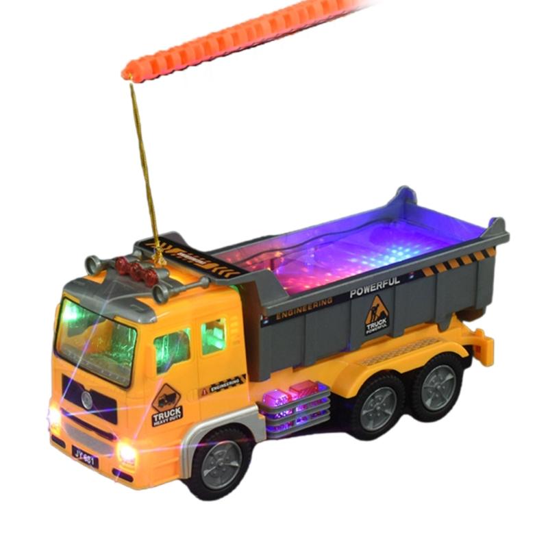 

Musical Waste Management Truck Playset with Colorful Flashing Lights Designs Fashion Accessory for Children Student