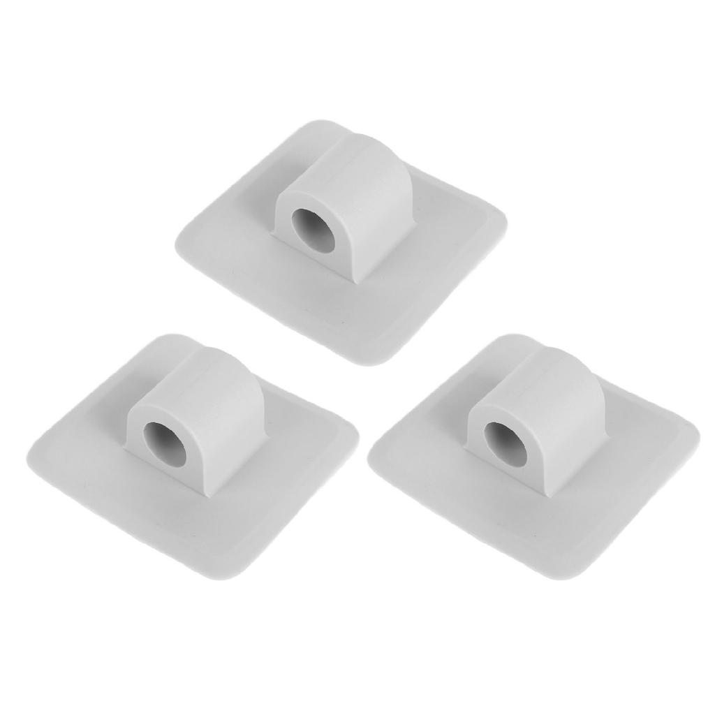 3Pcs Boat Motor Bracket Buckle PVC Fixed Motor Stand Rope Holder Accessory for Yacht Grey