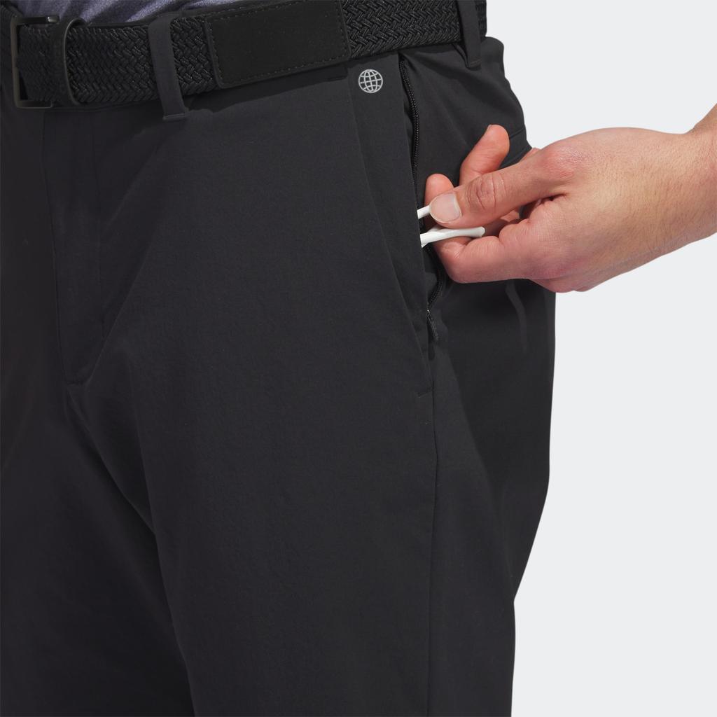 adidas Solid Color Straight Leg Golf Shorts Men Shorts Black HR7919