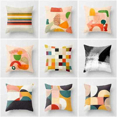 Decorative Home Pillow Case Cushion Covers 45*45 Nordic 40*40 40x40cm 50x50cm Living Room Modern Geometric Abstract 60x60 Color