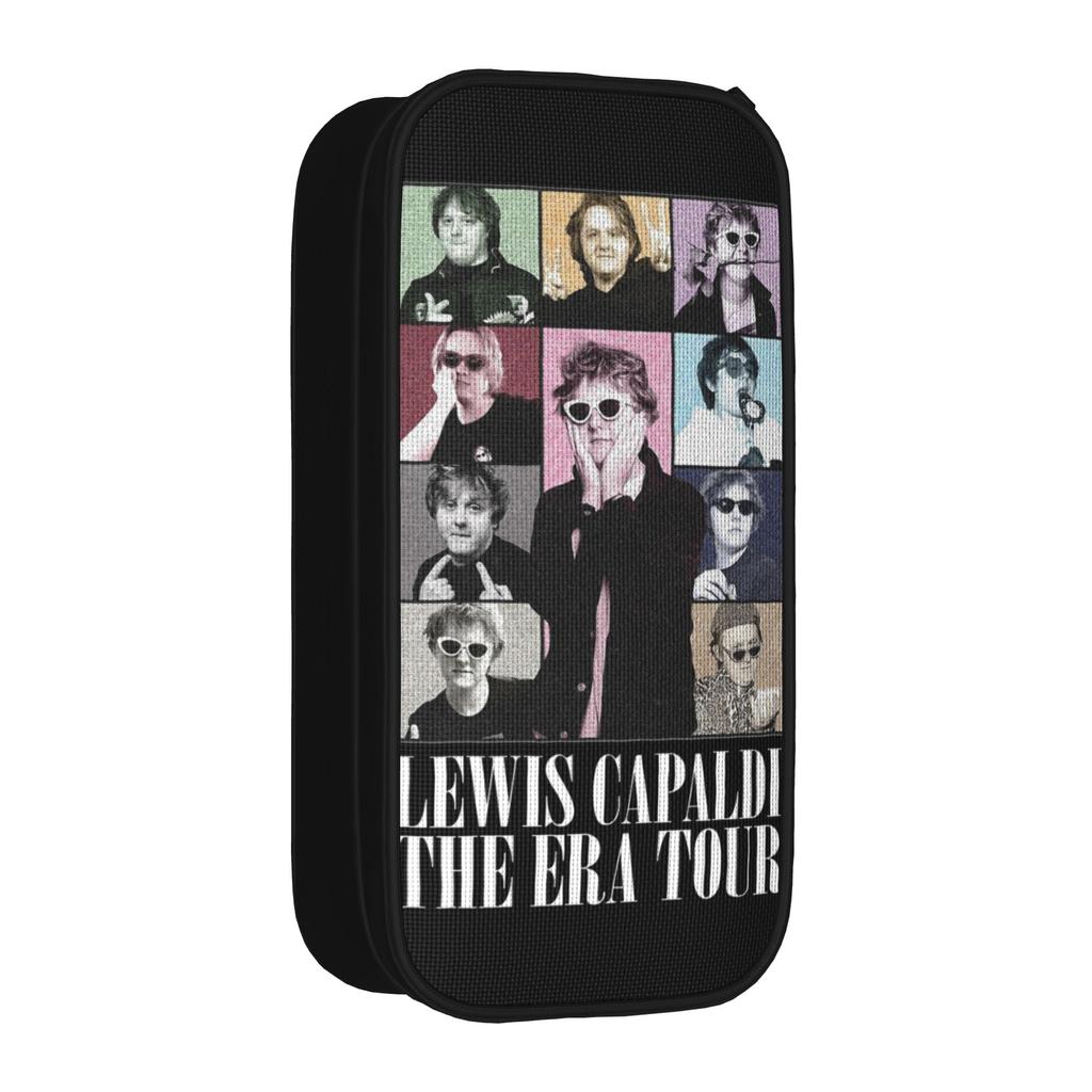Lewis Capaldi Tour 2026 Pencil Case Classic Pen Box Bags Student Big Capacity Office Gifts Pencil Pouch