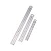 Stainle Steel Metal Straight Ruler Precision Double Sided Precision Measur Tool Scale Metric Ruler 15-50cm The Scale Table Clear