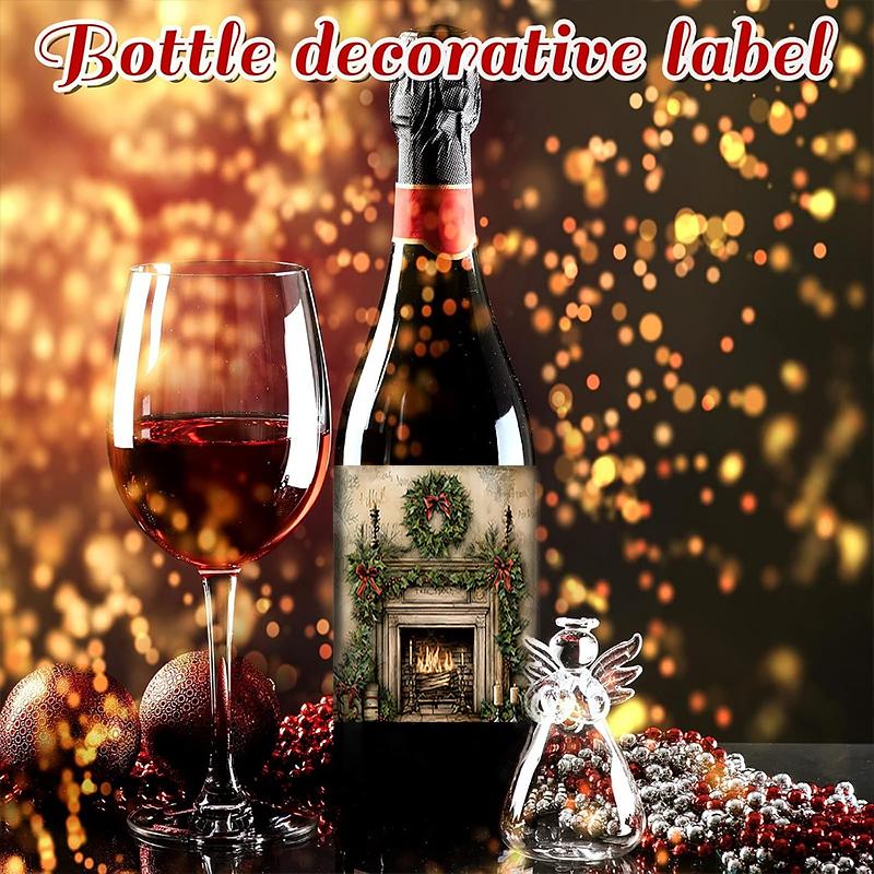 Christmas Christmas Decorations Vintage Xmas Sticker Christmas Atmosphere Classic Theme Gift Wrapping 10cm