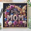 DIY Diamond Painting Canvas Kit for Adults Mom Colorful Rhinestone Craft for Stress Relief Living Room Wall Decoration Gift