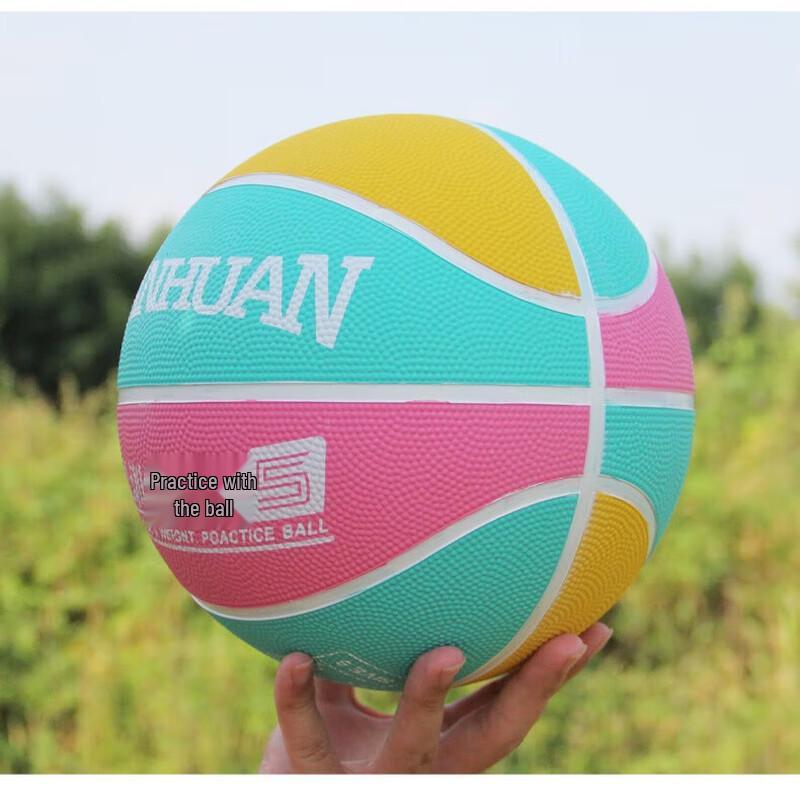 Threehuan High-Elasticity Indoor/Outdoor Rubber Basketball