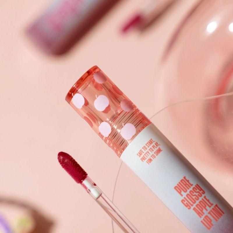 Glossy Apple Lip Tint in Gamhong Red (with keyring)
