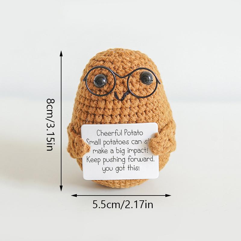 1PC Handmade Crochet Fruit Ornament Cute Cartoon Artificial Fruit and Vegetable