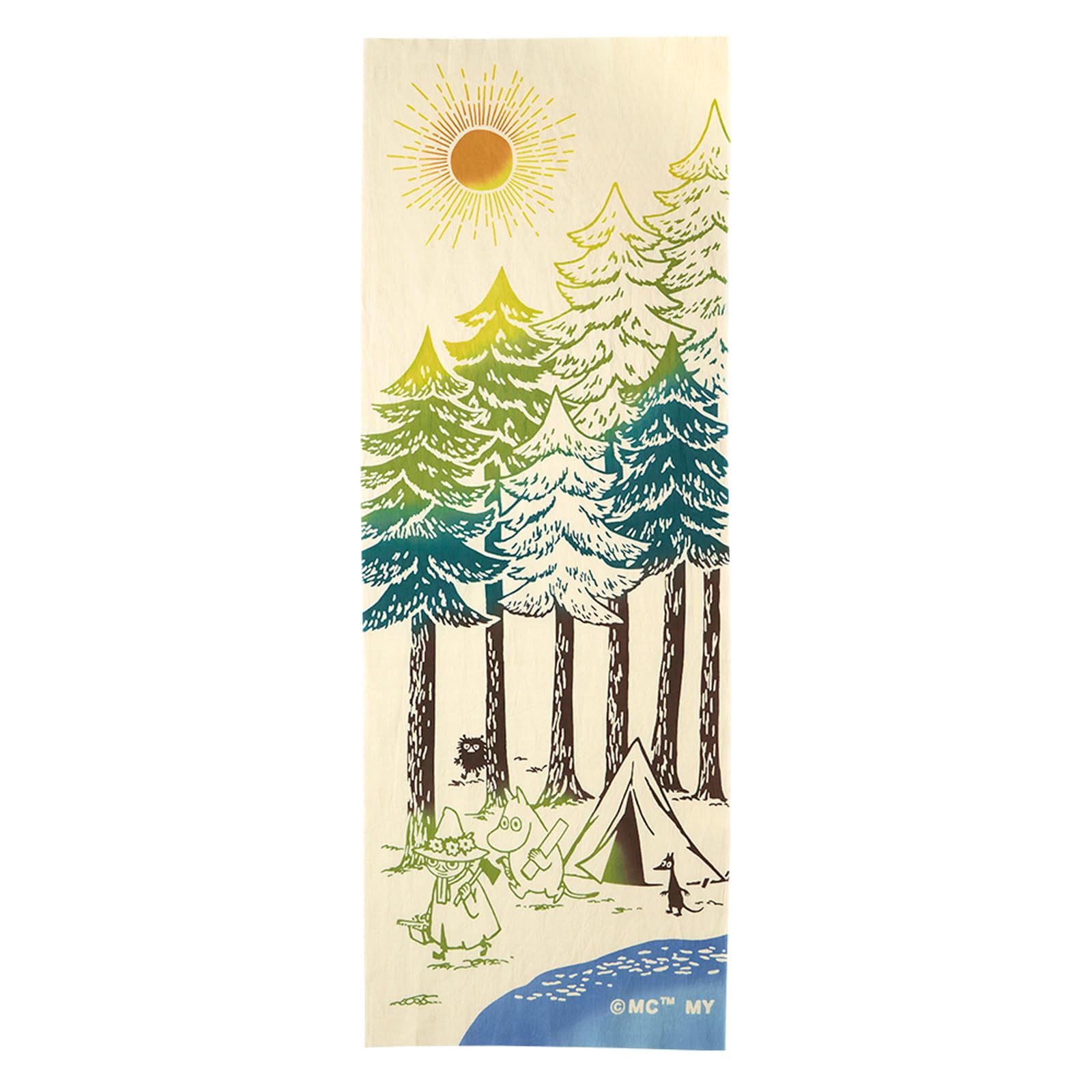 

JIKAN STYLE Moomin Nordic Tenugui Hand Decorative Interior Decor 33 x 90 51024 Gift, Chū-dyed Towel, Tapestry, (Hito Shigoto), Approx. cm,