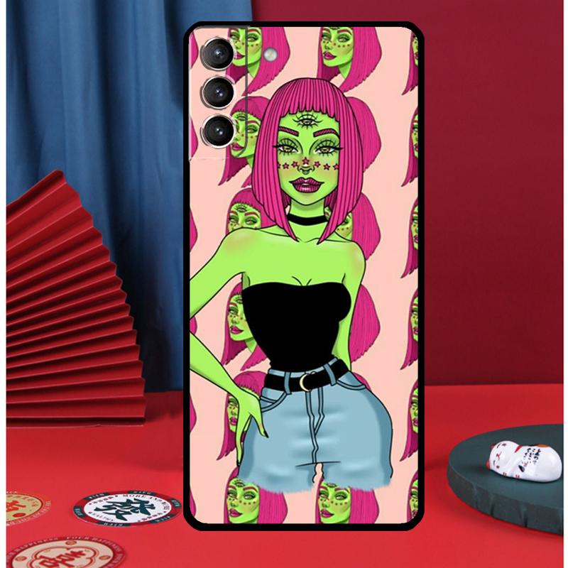 Hippie Grunge Art Phone Case For Samsung Galaxy S25 S24 Ultra S9 S10 S20 S21 S22 S23 Plus S24 FE Back Cover