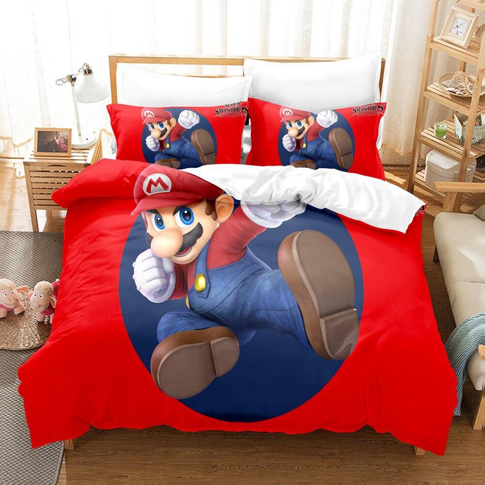 Digital 3D Printing Three-Piece Bedding Quilt Cover Pillowcase Home Textile