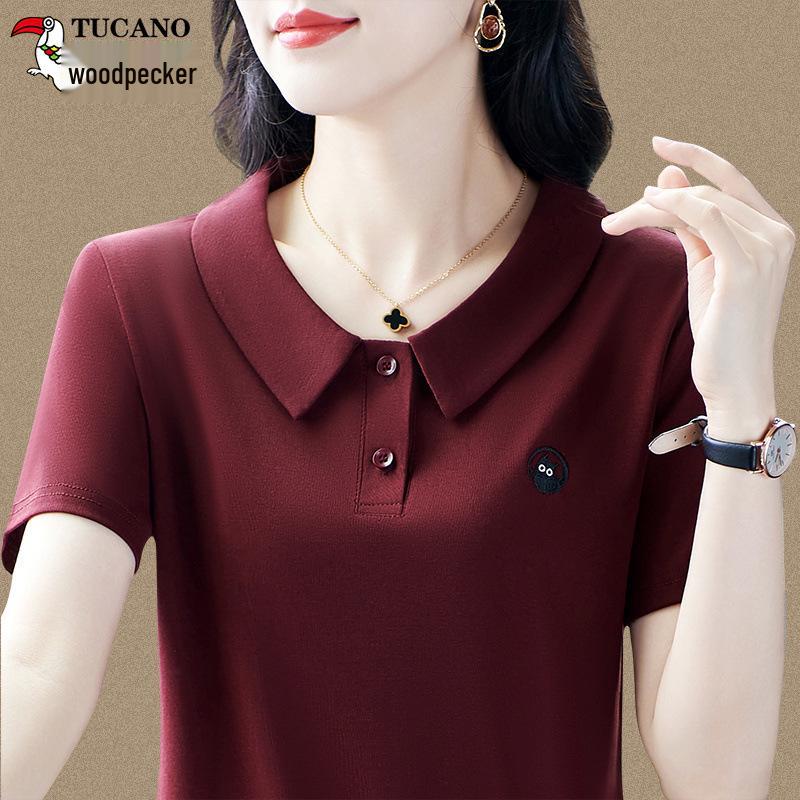 Damen Holzspecht Mittellanges Strickkleid - Herbst/Winter 2025 Mode.