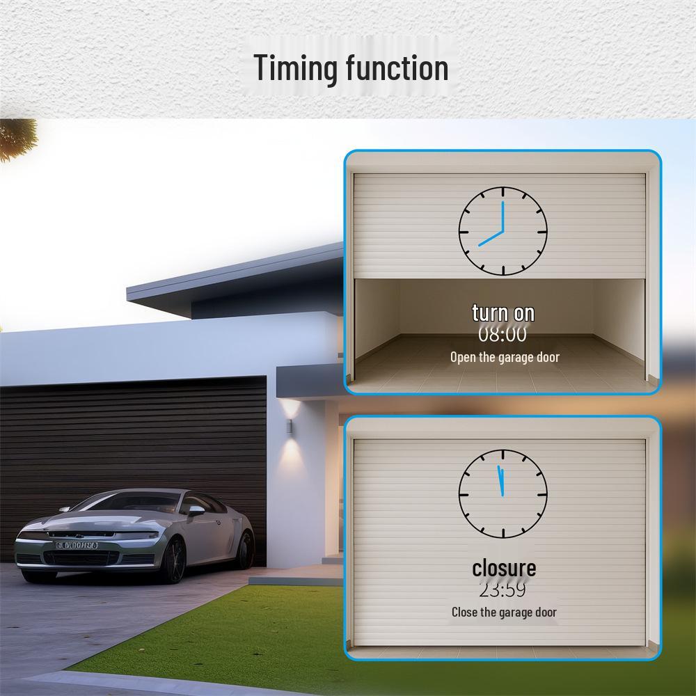 Graffiti Zigbee Smart Garage Door Switch with Timer & Alexa Voice Control