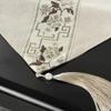 Chinese Style Retro Table Flag Washable Tea Table Cloth Floral Table Runner  Festive Party Decor