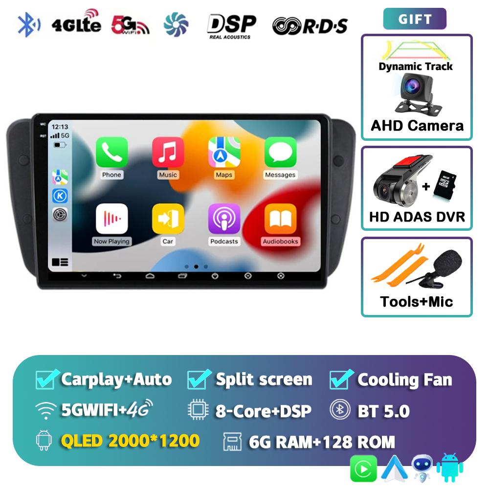 Android 14 Car Radio For Seat Ibiza MK4 6J SportCoupe Ecomotive Cupra 2009 2010 2011 2012 - 2016 Multimedia Video Player Stereo