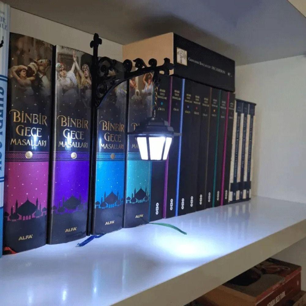 Vintage Bookshelf Lantern Light Warm White Bookshelf Lamp Bookshelf Ghost Light Reading