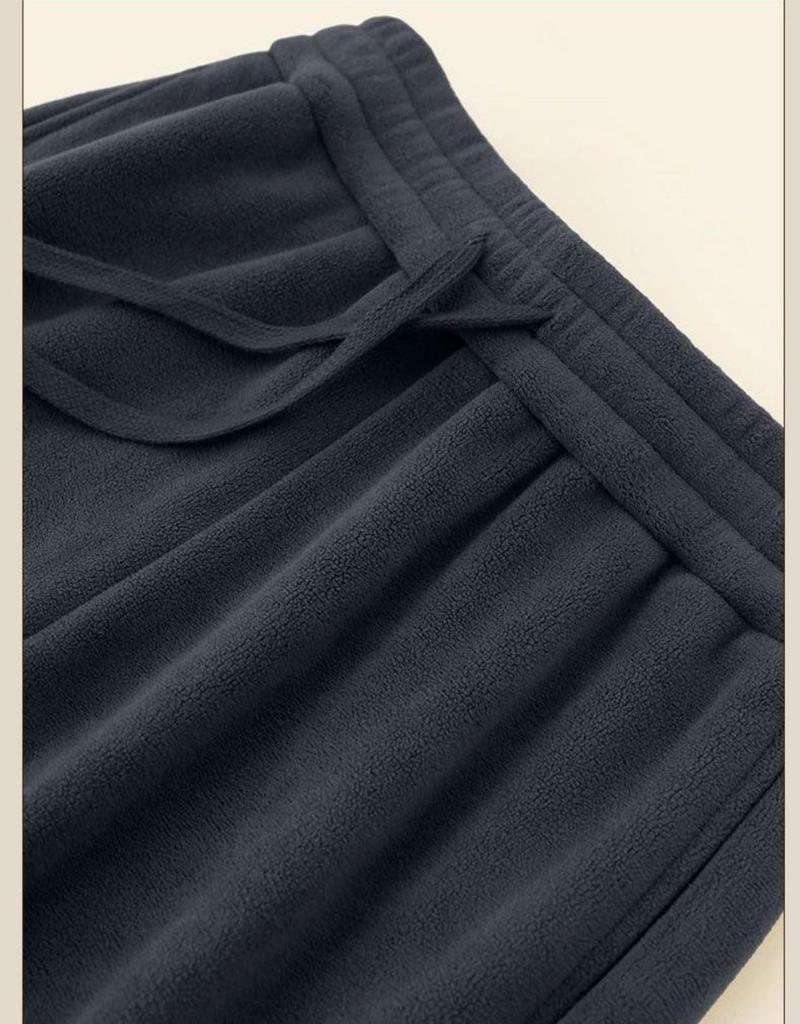 Herren Schwergewicht Fleecegefütterte Hose - Winter Freizeit Sport Schweißhose