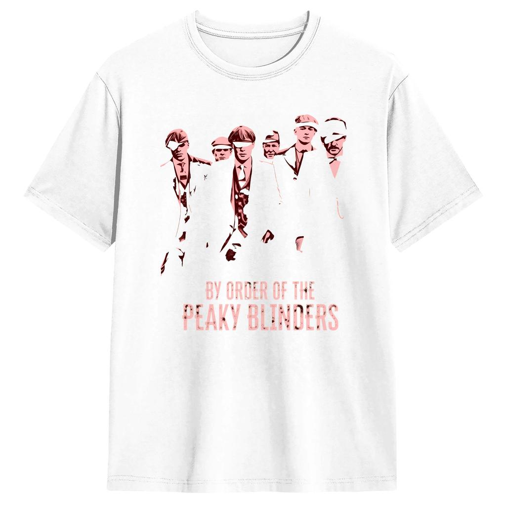 Funny By Order Of The Peaky Blinders TShirt for Men O Neck Cotton T Shirts Short Sleeve Tee Shirt Plus Size Tops